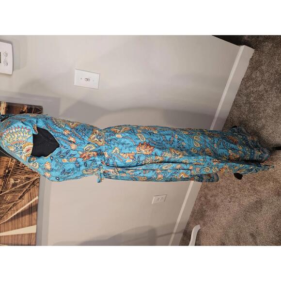 Nwot Band of the Free Vibrant Floral Wrap Maxi Dress - Picture 4 of 7